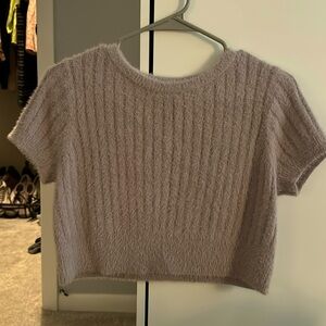 Kendall and Kylie fuzzy crop top!